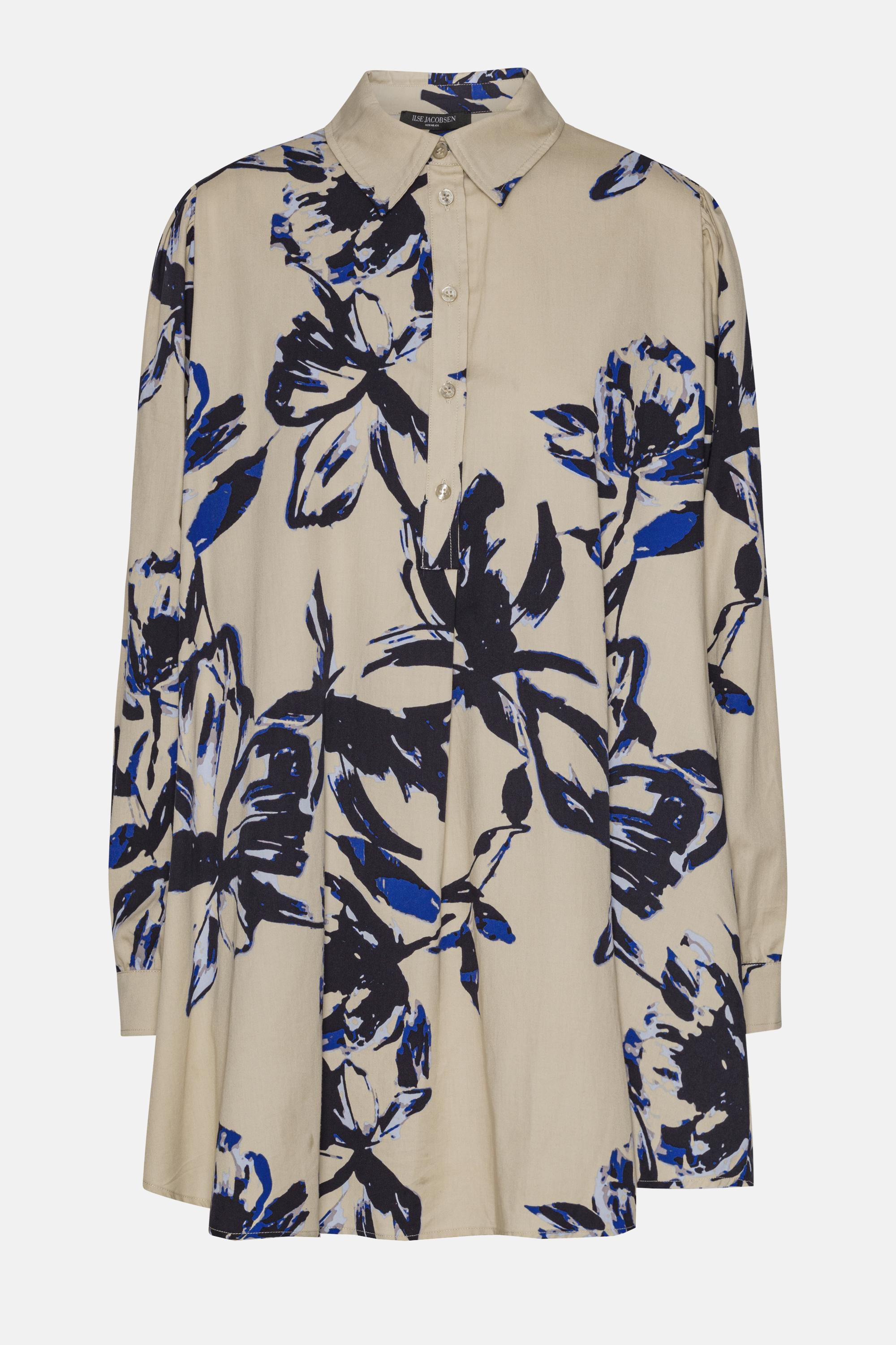 Robe Tunique Longue - Sand Artsy Stroke Flower